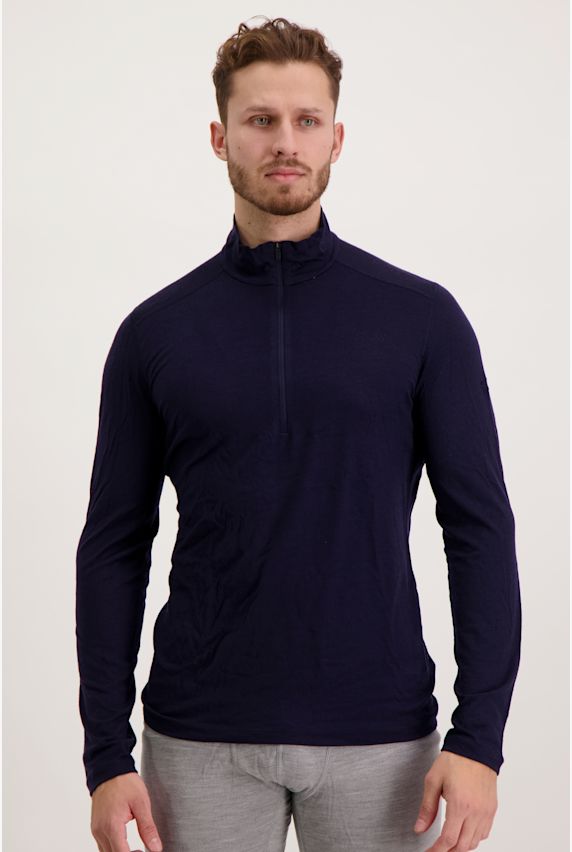 icebreaker Merino 200 Oasis manche longue thermique hommes Bleu 6769 1