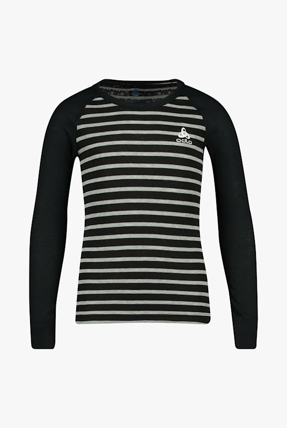 Odlo Active Warm Stripes maniche lunghe termica bambini Nero 6783 1