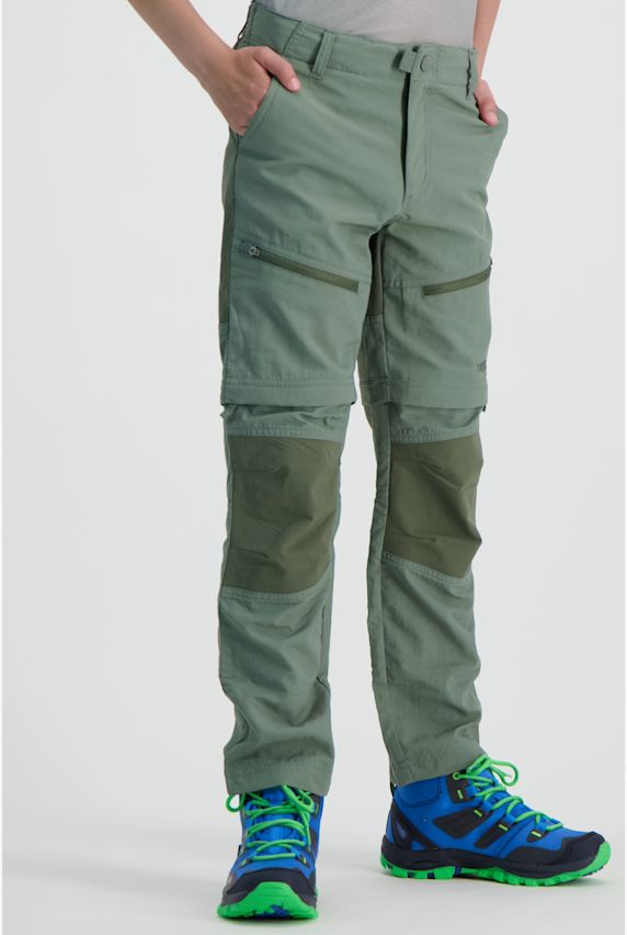 Trollkids Nordfjord Zip-Off pantaloni da trekking bambini Verde 8362 1