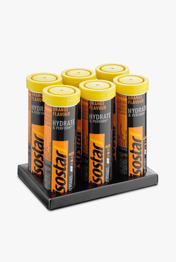 Isostar 6-Pack Hydrate & Perform Orange 10 x 12 g compresse effervescenti Arancia 9756 1