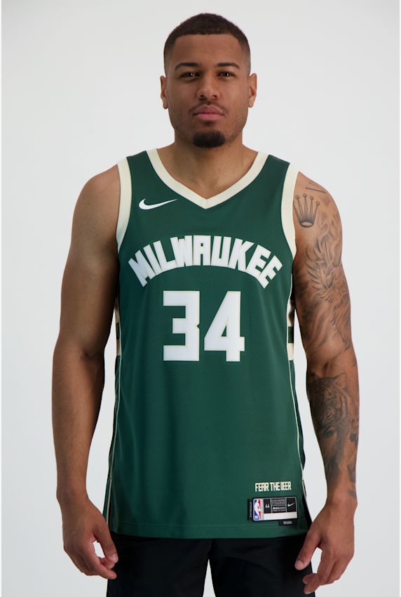 Nike Milwaukee Bucks Icon Edition Giannis Antetokounmpo maillot de basket hommes Vert 12492 1