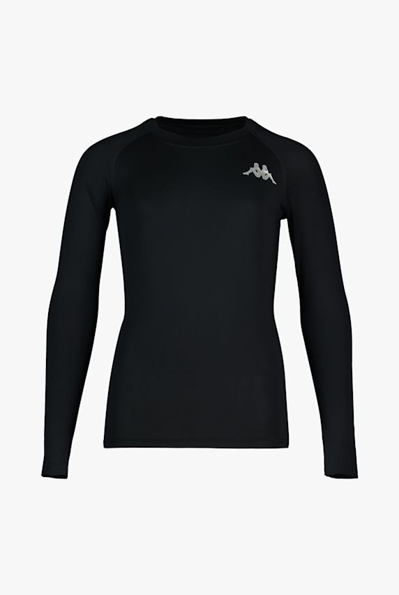 Kappa 4SKIN Kombat Vurbat Kinder Thermo Longsleeve Schwarz 13877 1