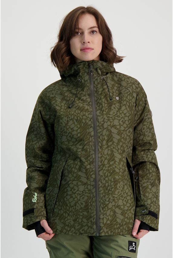 Rehall Kiki-R giacca da snowboard donna Verde 13606 1