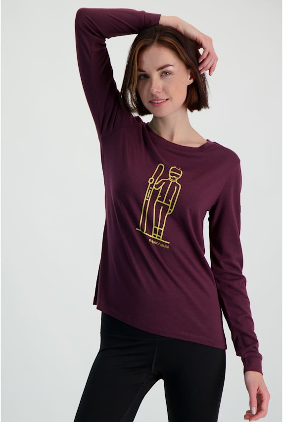super.natural Skianto longsleeve donna Rosso 16415 1