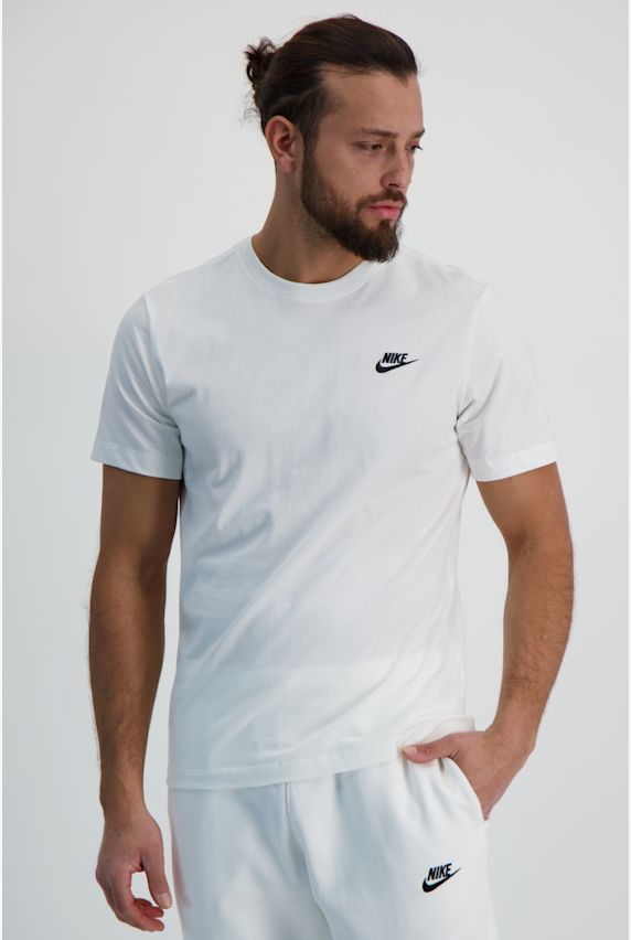 Nike Club Herren T-Shirt Weiss 18262 1