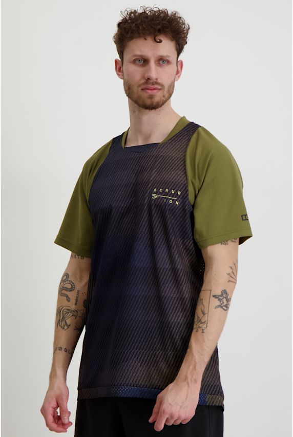 ION Scrub maillot de bike hommes Marron 19044 1