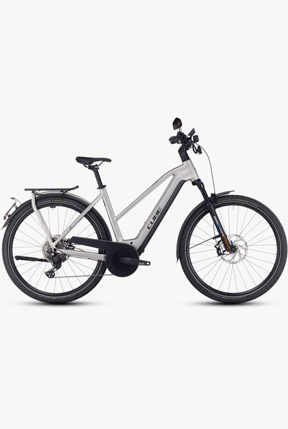 CUBE Kathmandu Hybrid 45 750 Trapez 28 E-Bike Silber 19684 1