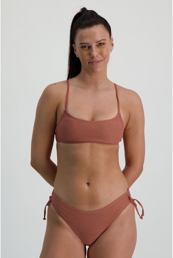 Roxy Coconut Crew Bralette A-C Cup bikini femmes Marron 20453 1