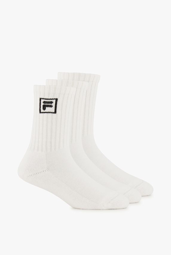 FILA 3-Pack Crew 35-46 Socken Weiss 21761 1