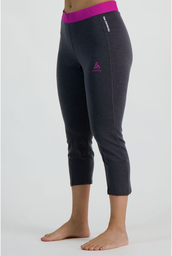 Odlo Revelstoke Performance Wool 150 Warm Damen 3/4 Thermohose Grau 21969 1