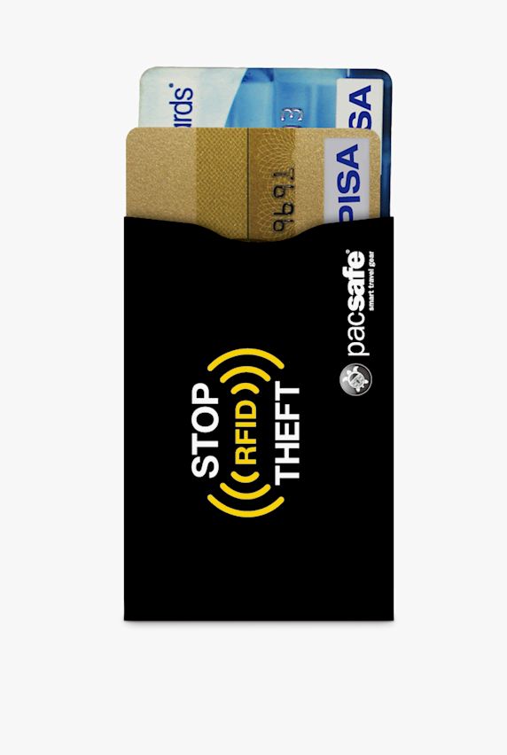 Pacsafe 2-Pack RFIDsleeve Portemonnaie Schwarz 22281 1
