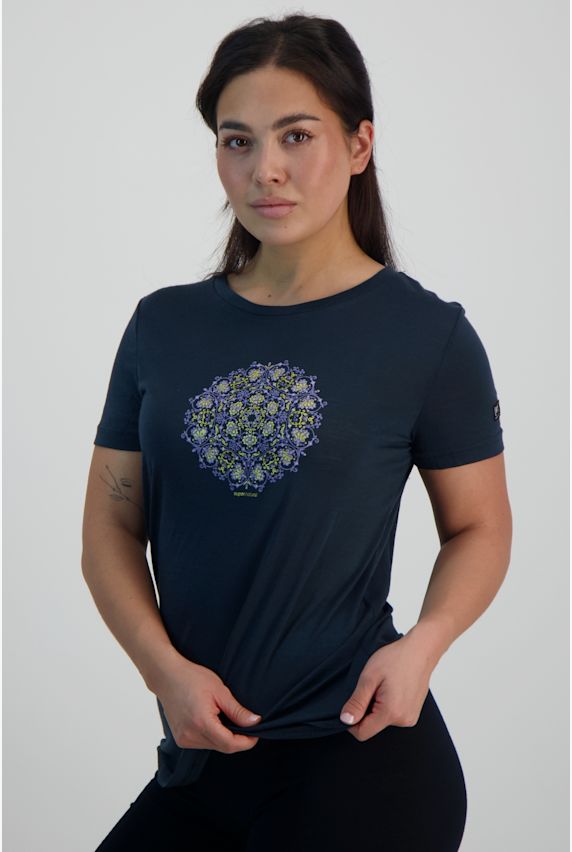 super.natural Ornament t-shirt femmes Bleu 24595 1