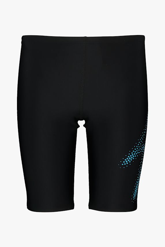 speedo Hyper Boom Logo Placement Jammer Jungen Badehose Schwarz 25168 1