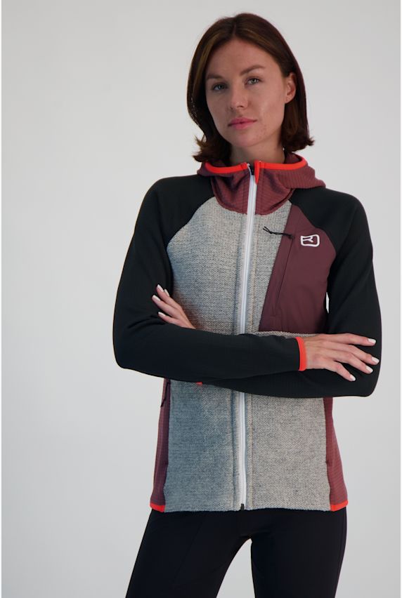 Ortovox Fleece GP Classic Knit Hoody Damen Midlayer Lila 25393 1