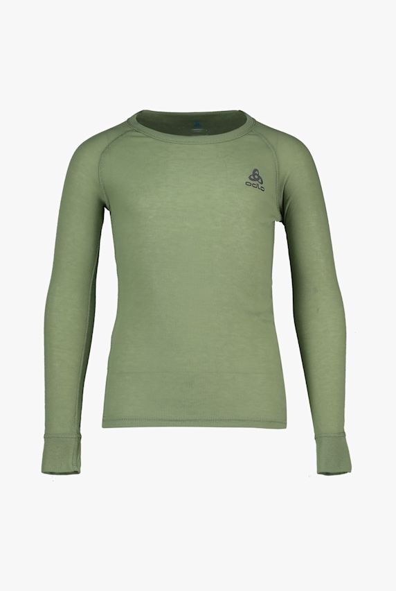 Odlo Active Warm Kinder Thermo Longsleeve Grün 26350 1
