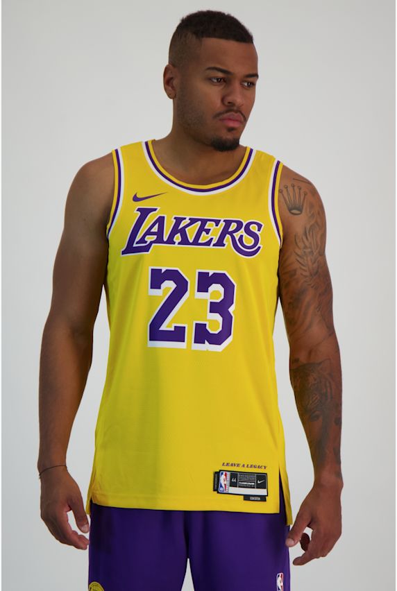 Nike Los Angeles Lakers Icon Edition LeBron James Herren Basketballtrikot Gelb 26503 1