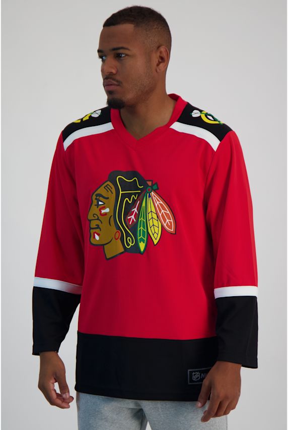 Fanatics Chicago Blackhawks Replica maglia da hockey su ghiaccio uomo 23/24 Rosso 27434 1