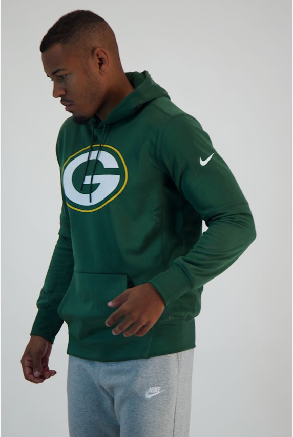 Nike Green Bay Packers Logo Prime Herren Hoodie Grün 27465 1