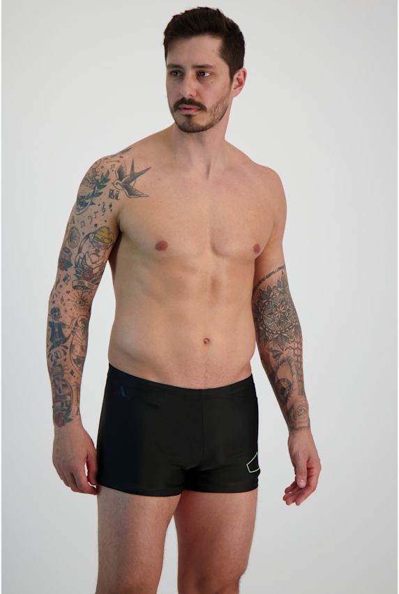 adidas Big Bars Boxer Herren Badehose Schwarz 28025 1