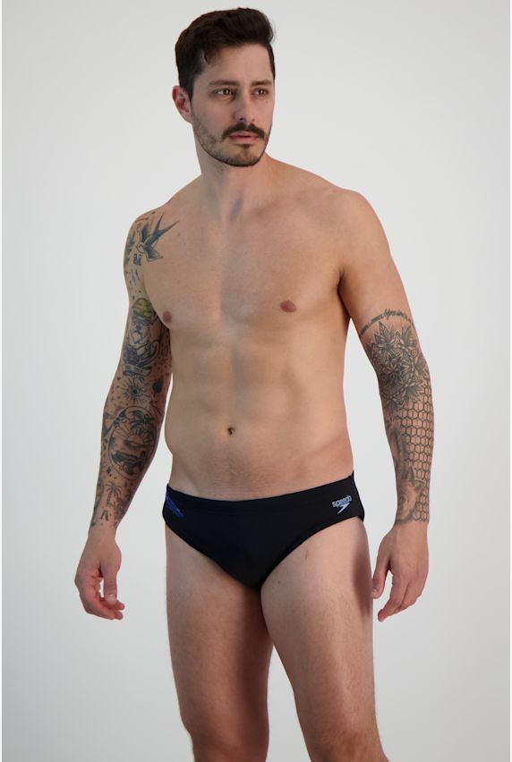 speedo Tech Panel Brief 7 cm slip de bain hommes Noir 28868 1