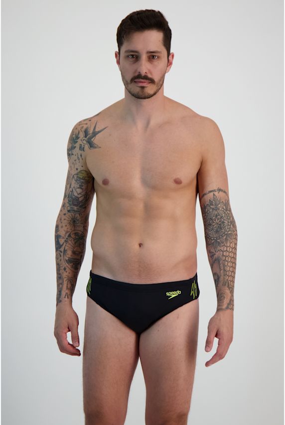 speedo Hyperboom Splice 7 cm Herren Badeslip Schwarz 28861 1