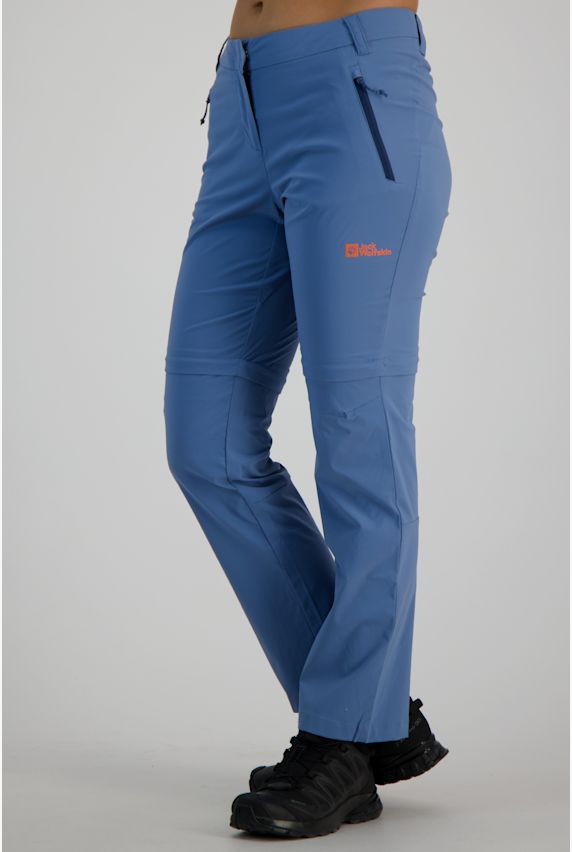 Jack Wolfskin Glastal Zip-Off Kurzgrösse Damen Wanderhose Blau 29891 1