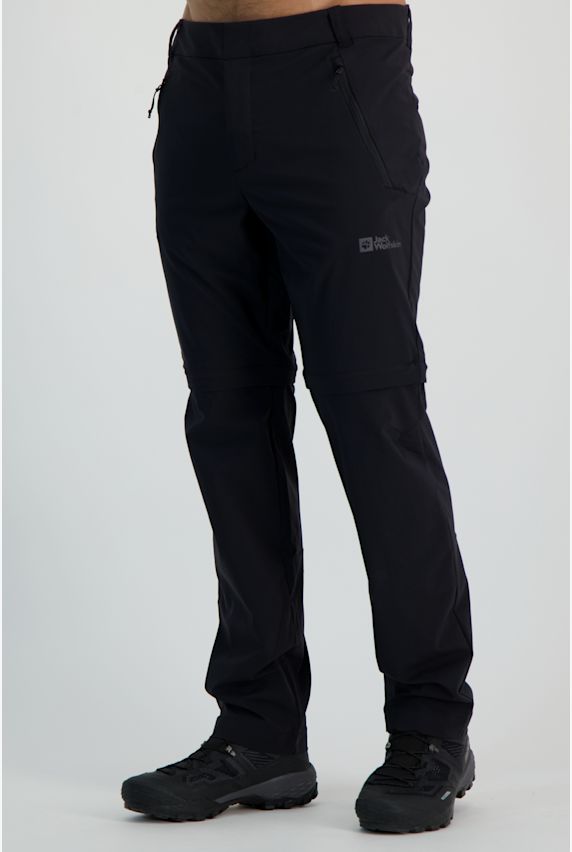 Jack Wolfskin Glastal Zip-Off Kurzgrösse Herren Wanderhose Schwarz 29923 1