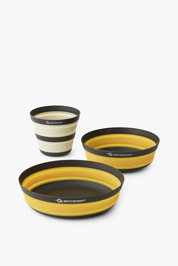 Sea to Summit 3-Pack Frontier UL Collapsible piatti da campeggio Giallo 30355 1