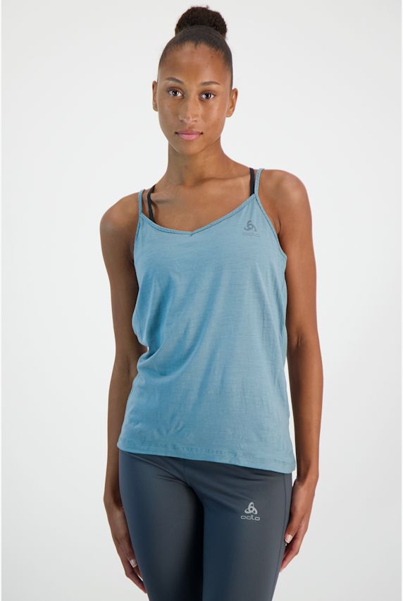 Odlo Natural Merino 160 Baselayer top femmes Vert 30422 1