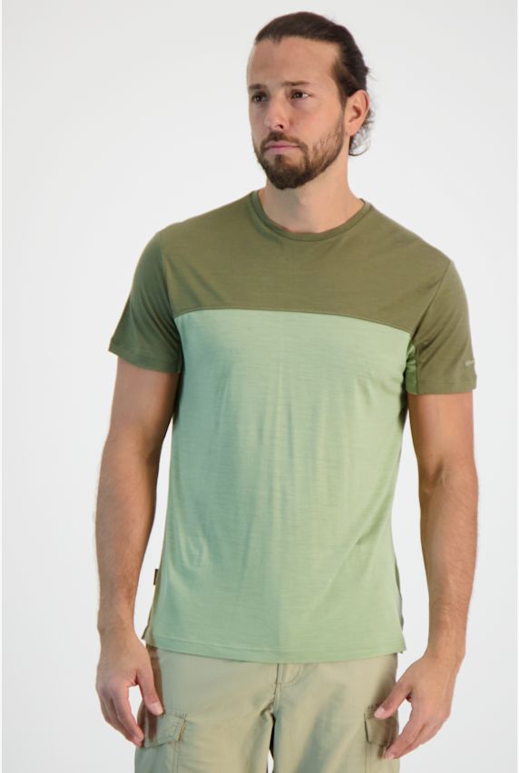 icebreaker Merino Cool-Lite™ 125 Blend Sphere III Color Block t-shirt uomo Verde 30614 1