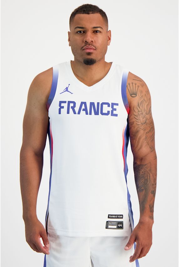 Nike France Limited Home maillot de basket hommes Blanc 30855 1