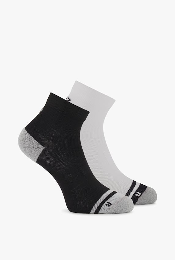 POWERZONE 2-Pack Quarter 35-47 Runningsocken Schwarz 31038 1
