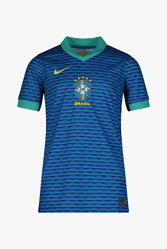 Nike Brasilien Away Replica Kinder Fussballtrikot 2024 Blau 31052 1