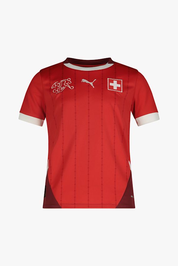 PUMA Svizzera Home Replica maglia da calcio bambini EURO 2024 Rosso 31329 1