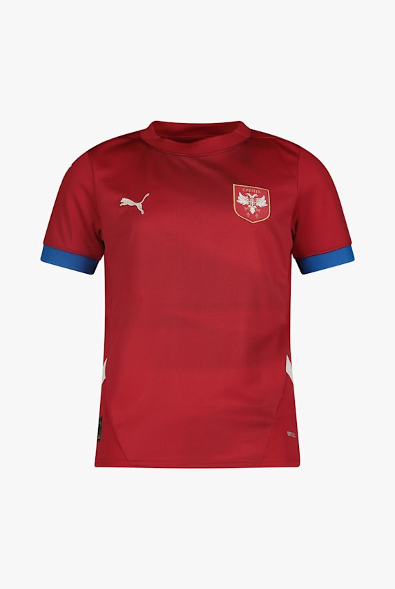 PUMA Serbien Home Replica Kinder Fussballtrikot EM 2024 Rot 31327 1