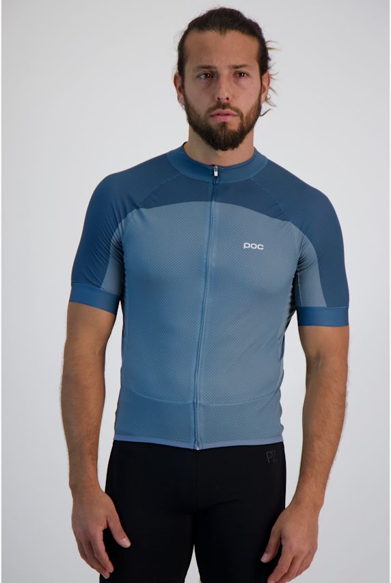 Poc Essential Road Logo Herren Biketrikot Blau 31942 1