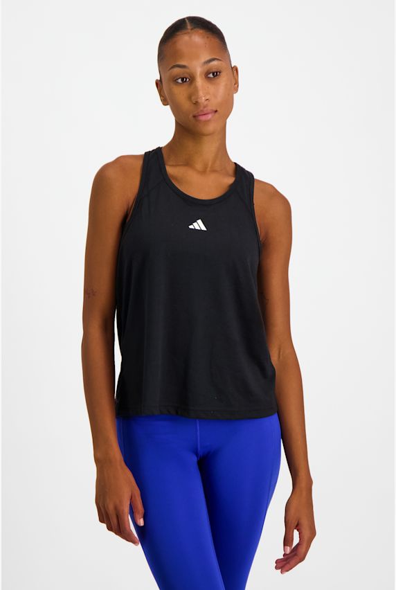 adidas Train Essentials Minimal Branding Racerback Damen Top Schwarz 32116 1