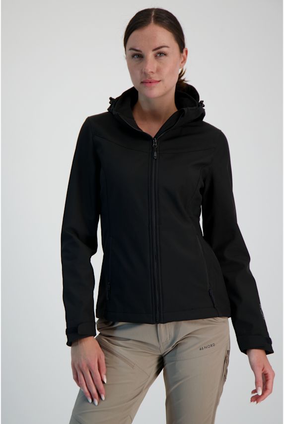 46 NORD Damen Softshelljacke Schwarz 32765 1