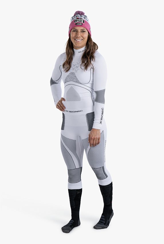 X Bionic Wendy Holdener Signature Edition Energy Accumulator 4.0 pantalon thermique 3/4 femmes Blanc 32853 1