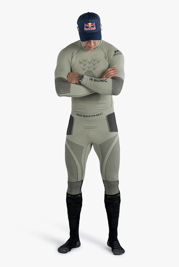 X Bionic Marco Odermatt Signature Edition Energy Accumulator 4.0 Herren 3/4 Thermohose Grau 32855 1