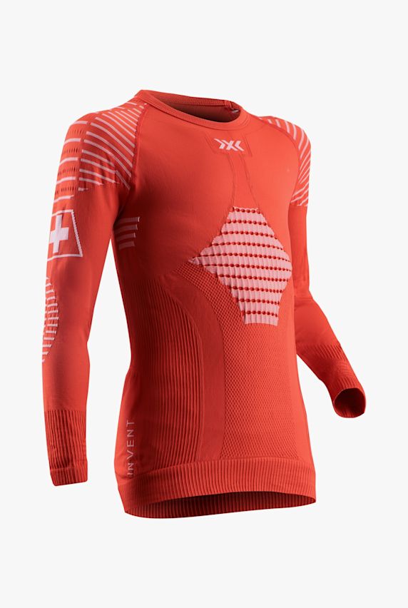X Bionic Invent 4.0 Patriot manche longue thermique enfants Rouge 32845 1