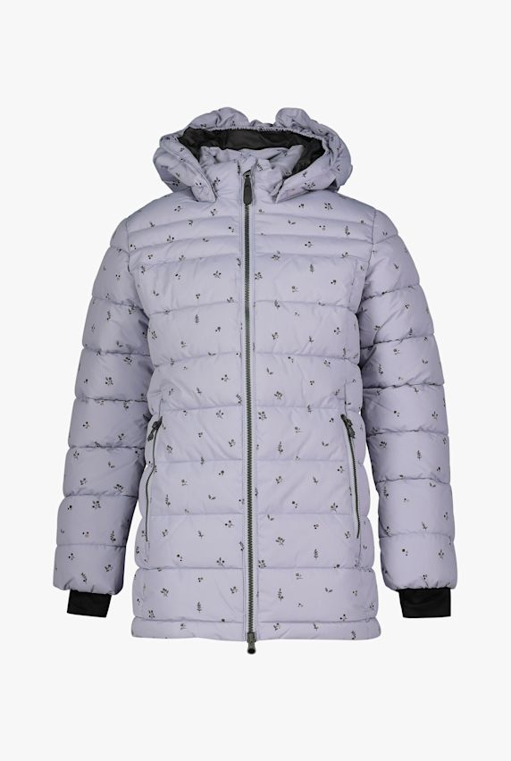Color Kids Quilt Long Allover Print manteau d'hiver filles Violet 34037 1