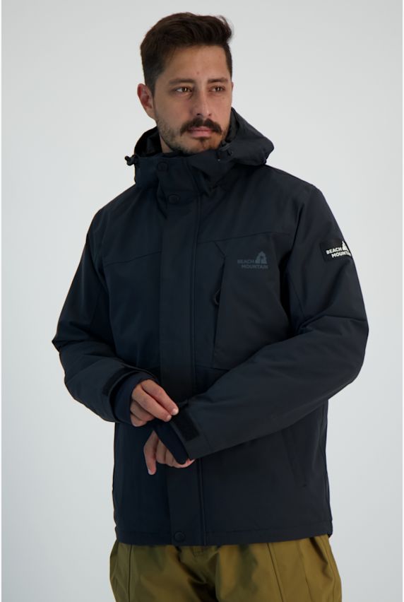BEACH MOUNTAIN Herren Snowboardjacke Schwarz 34768 1