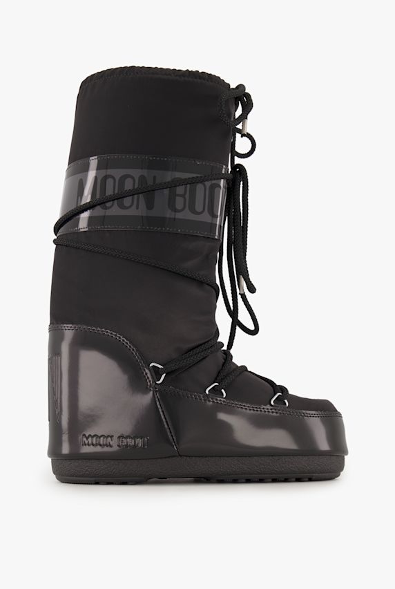 Moon Boot Icon Glance Satin boot femmes Noir 34892 1