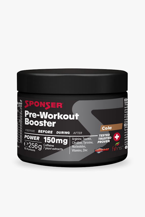 Sponser Pre Workout Booster Cola 256 g boisson en poudre Noir 34952 1
