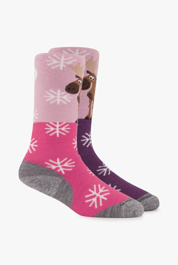 46 NORD 2-Pack 23-34 Kinder Skisocken Lila 35097 1