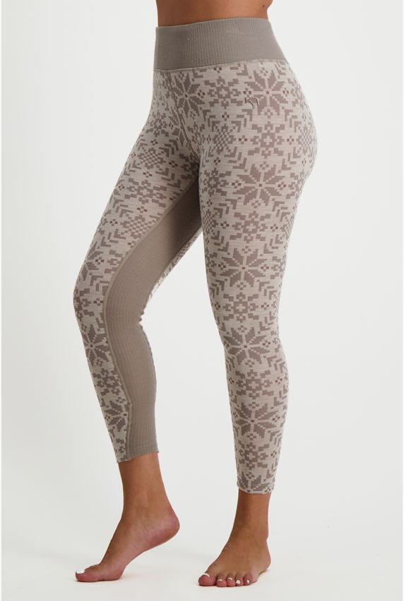 Kari Traa Edith Merino pantalon thermique femmes Beige 35130 1