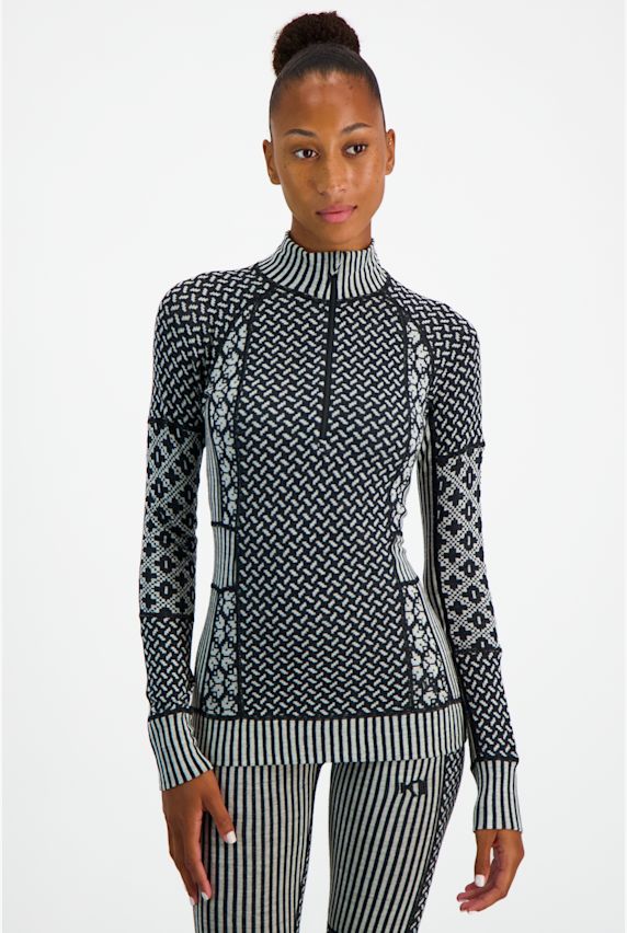 Kari Traa Smekker Merino manche longue thermique femmes Noir 35213 1