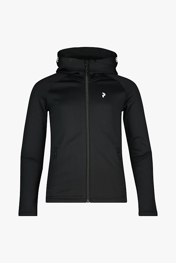 PEAK PERFORMANCE Rider Zip Hood Kinder Midlayer Schwarz 35774 1