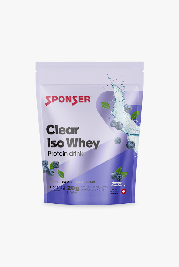 Sponser Clear Iso Whey Blueberry 450 g boisson en poudre Blanc 36316 1